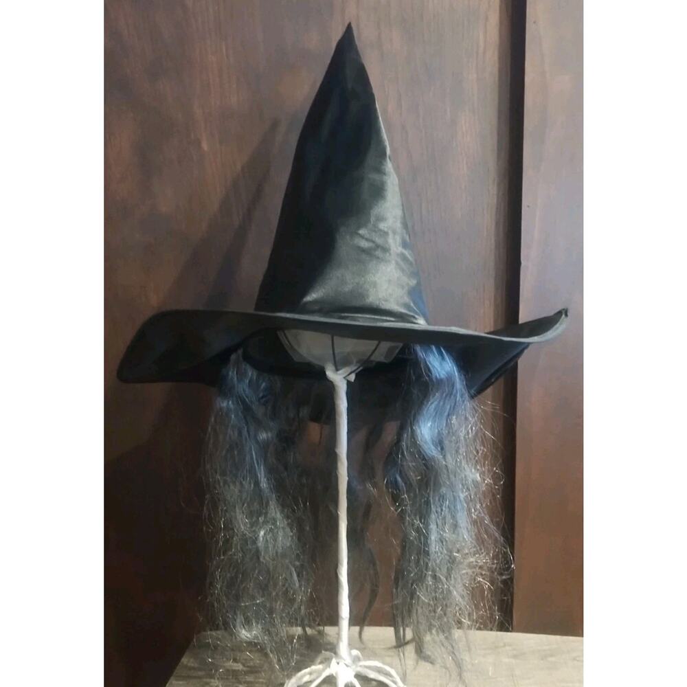 Wicked Witch Sequin Romper & Hat /w hair Halloween Costume Womens Small 2 piece - Picture 5 of 11